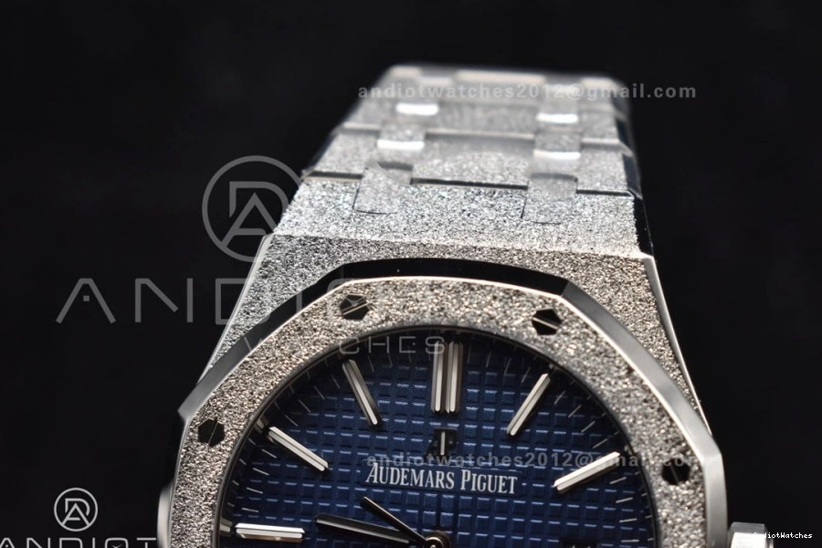 SS Versatile Frosted Bracelet 15400 1095 Edition A SS on ZF Blue Oak Royal Case 1:1 Best 41mm Dial Textured 1216